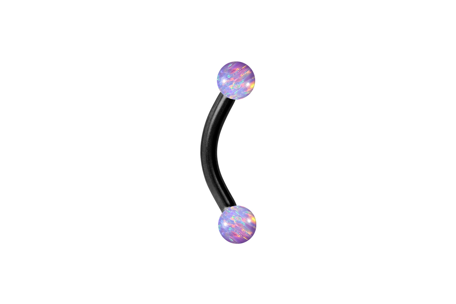Chirurgenstahl Piercing Banane SYNTHETISCHE OPALE